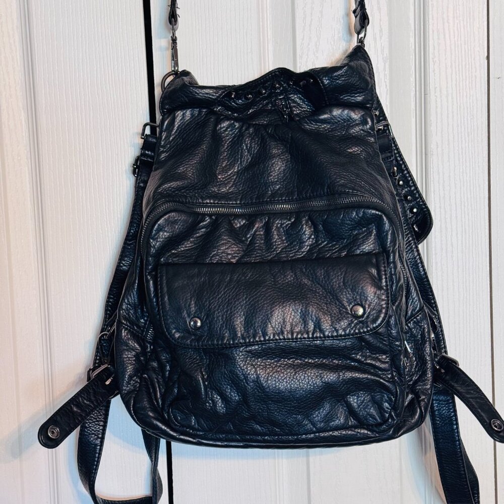 UTO Rivet Studded Backpack Purse - Picture 3 of 7